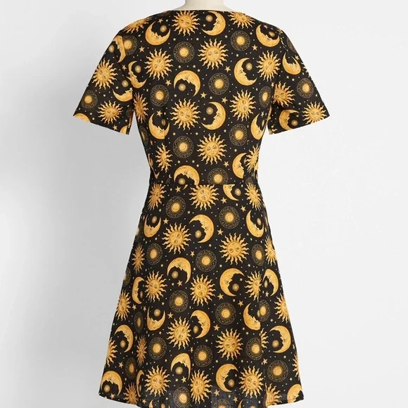 Modcloth My Celestial Best Babydoll Dress by Dangerfield
